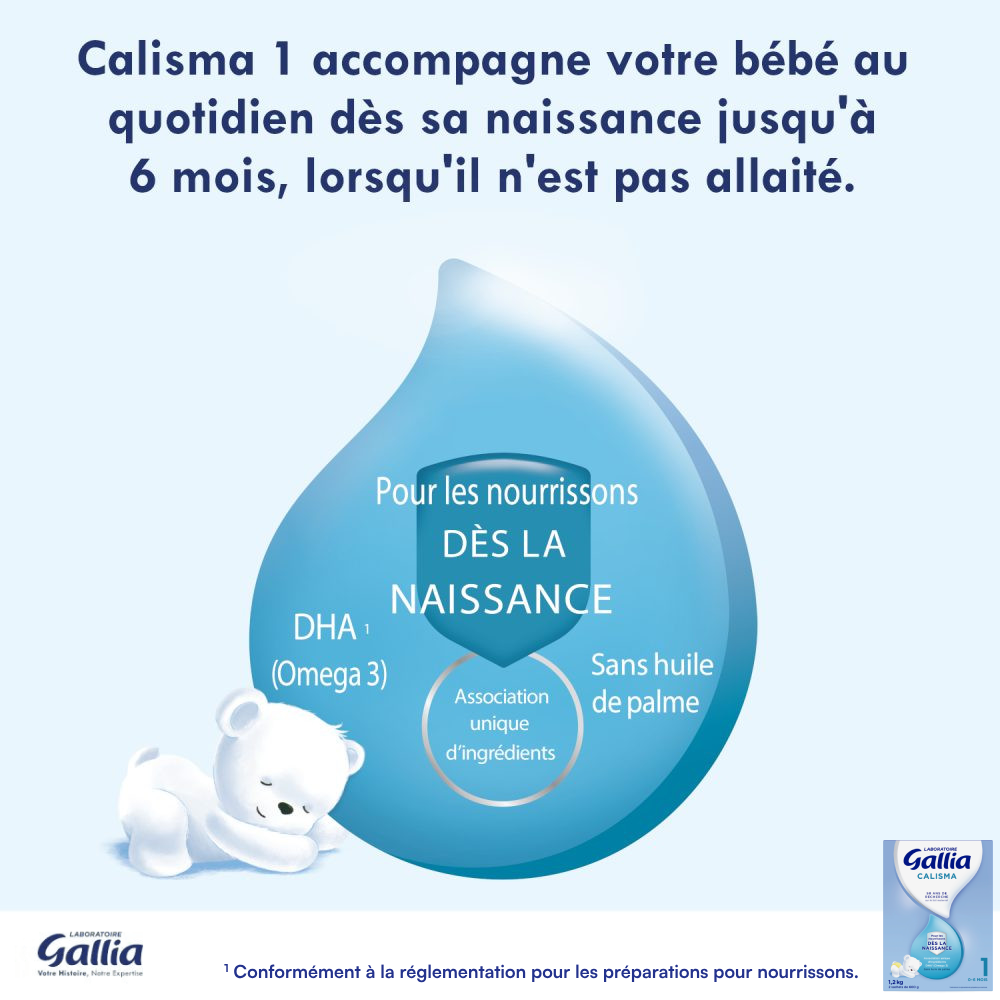 Calisma 1er âge 1,2kg - Lait infantile - UNIQUE