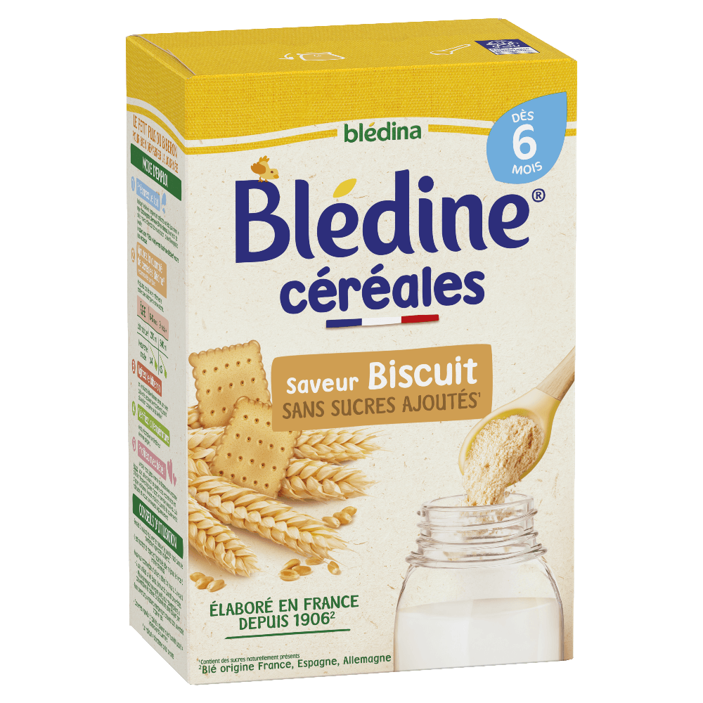 Blédine - Saveur Biscuit - Lot x3 - Blédina - Dès 6 mois - 3D 1