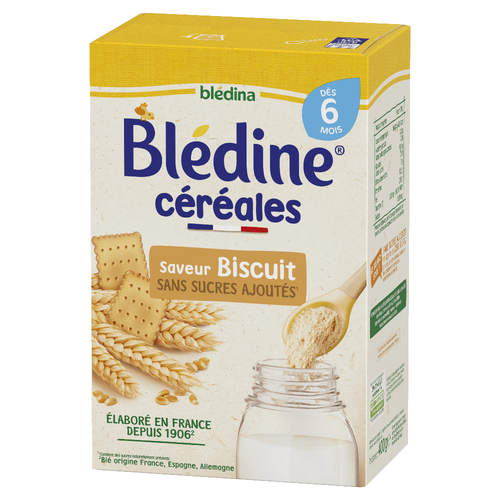 Blédine - Saveur Biscuit - Lot x3 - Blédina - Dès 6 mois - Côté 2