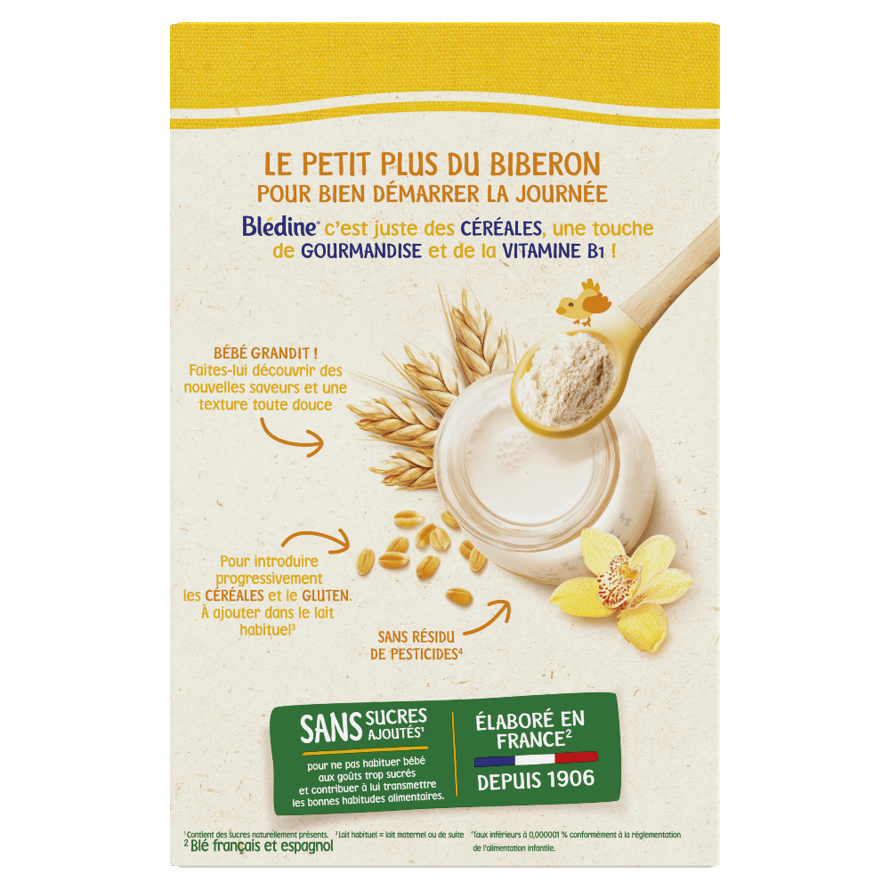 Blédine - Saveur Vanille et saveur Biscuit - Lot x2 - Blédina - Dès 6 mois