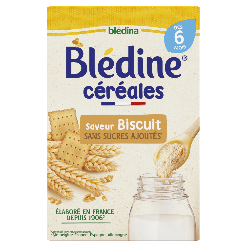 Blédine - Saveur Vanille et saveur Biscuit - Lot x2 - Blédina - Dès 6 mois