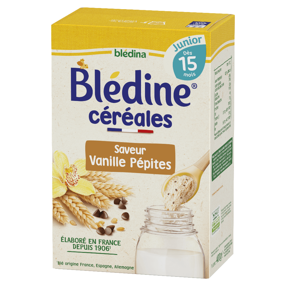 Blédine Junior - Saveur Vanille Pépites - Lot x3 - Blédina - Dès 15 mois - 3D