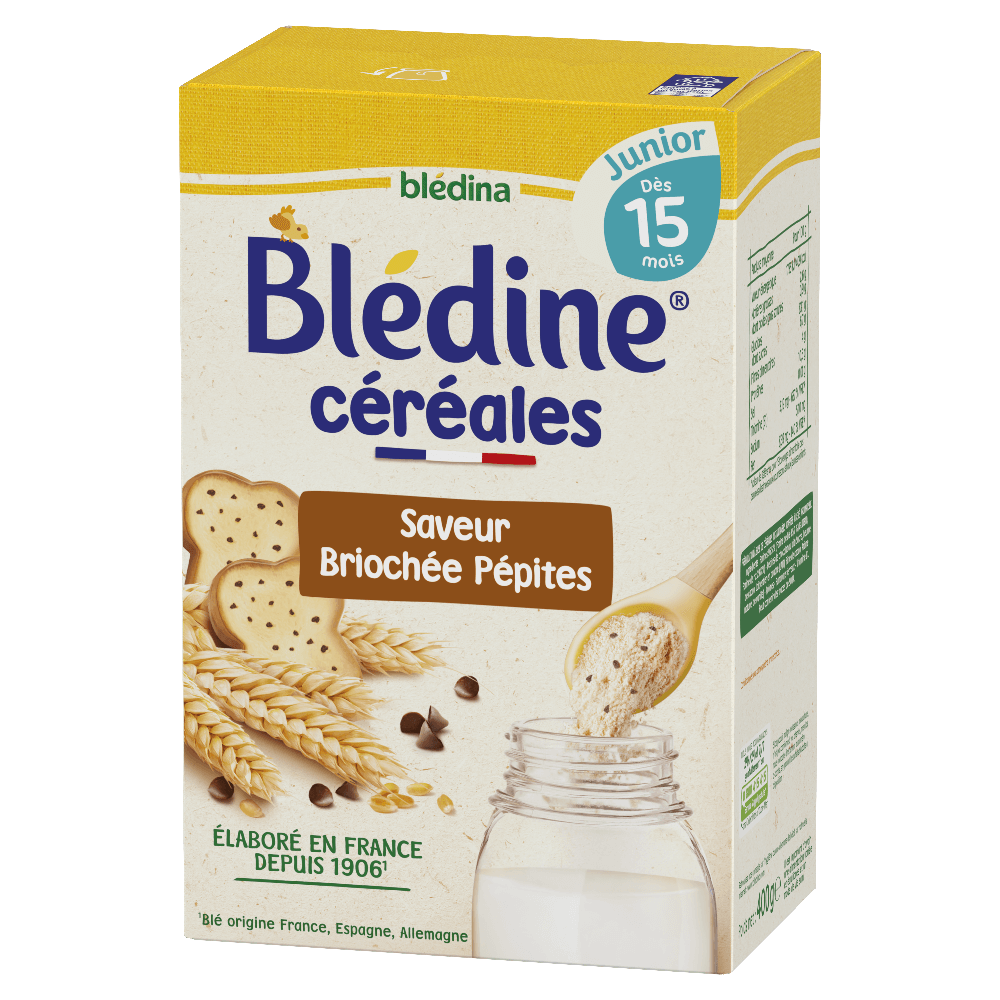 Blédine Junior - Saveur Briochée Pépites - Lot x3 - Blédina - Dès 15 mois - 3D