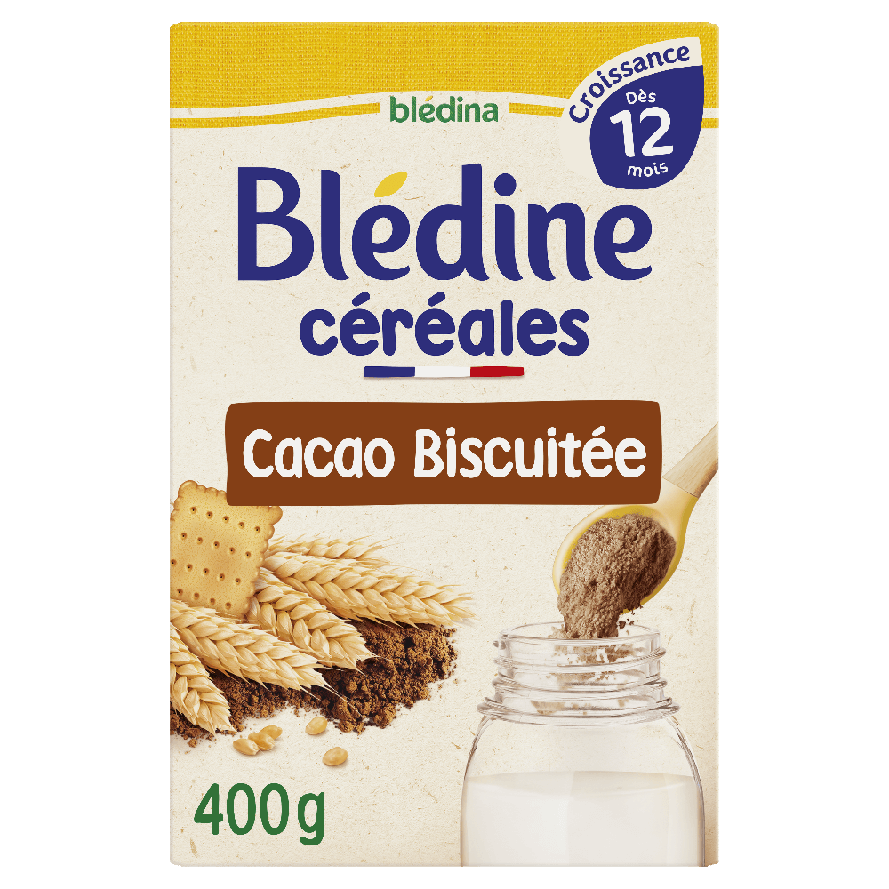 Blédine Croissance - Saveur Vanille Gourmande & Cacao Biscuit - Lot x2 - Blédina - Dès 12 mois