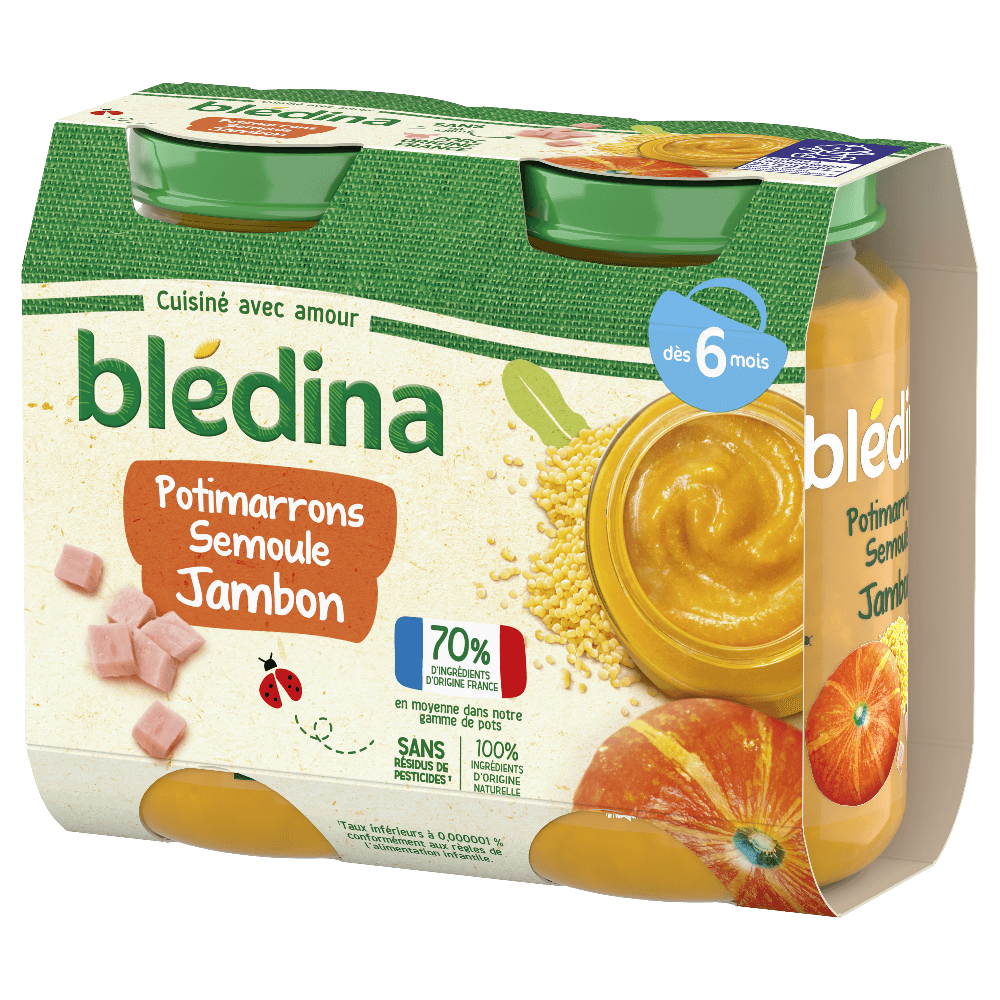 Petits pots Blédina - Printanière de Légumes Jambon - Dès 6 mois