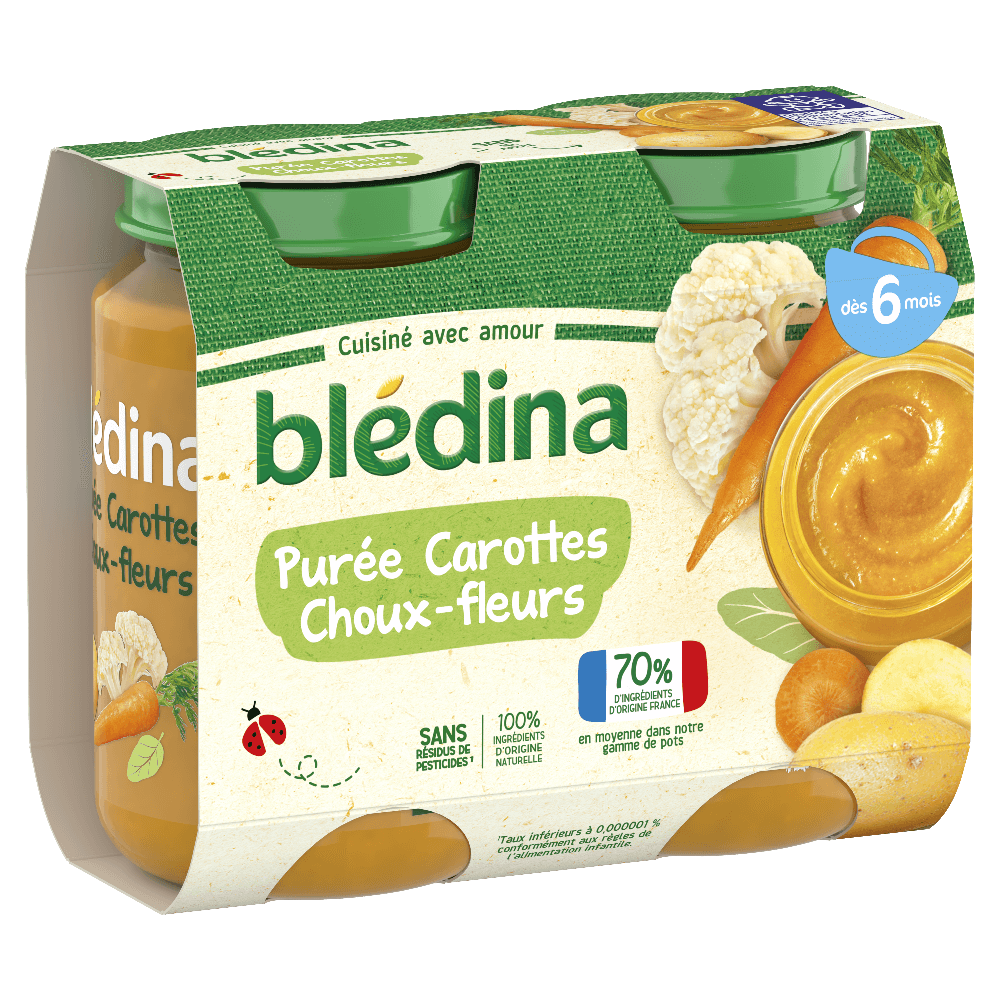 Petits pots Blédina - Lot Multi-variétés Légumes x 3 - Dès 6 mois