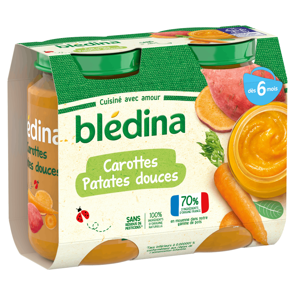 Petits pots Blédina - Lot Multi-variétés Légumes x 3 - Dès 6 mois