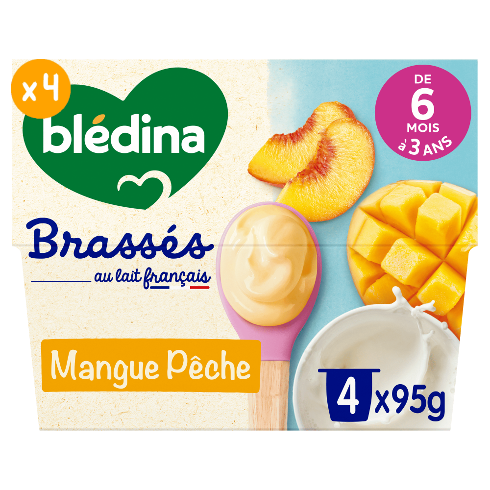 Les Brassés Mangue & Pêche - Lot x4 - Face