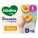 Les Brassés Abricot - 4x95g - Face