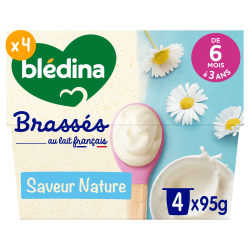 Les Brassés Nature sans sucres ajoutés - Lot x4 - Face
