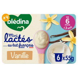 Les Minis Lactés Vanille - Lot x4 - Face