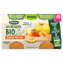 Petits pots - Les Récoltes Bio - Pomme & Abricot - 2 x 100g - Face