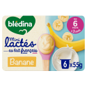 Mini Lactés Banane - 6x55g - Face