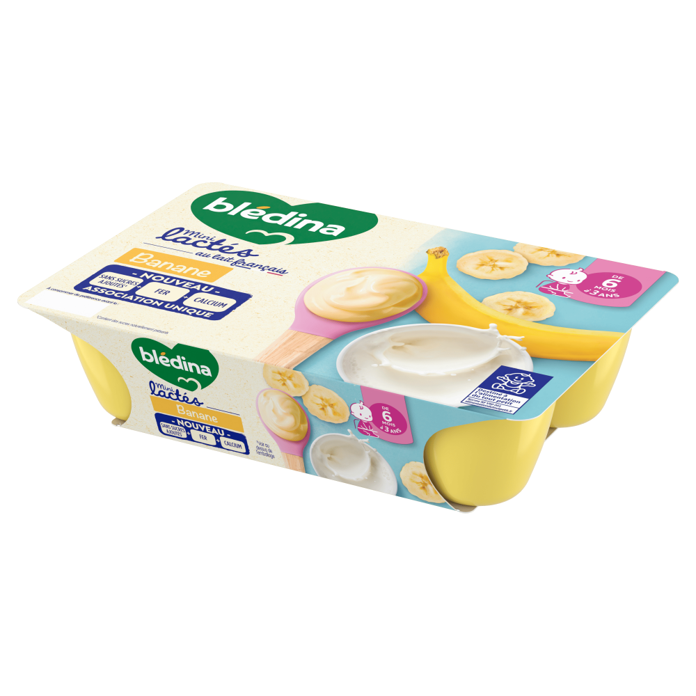 Mini Lactés Banane - Lot x4 - Côté
