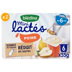 Mini Lactés Poire - Lot x2 - Face