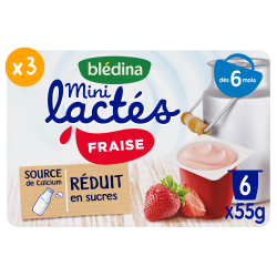 Mini Lactés Fraise - Lot x3 - Face
