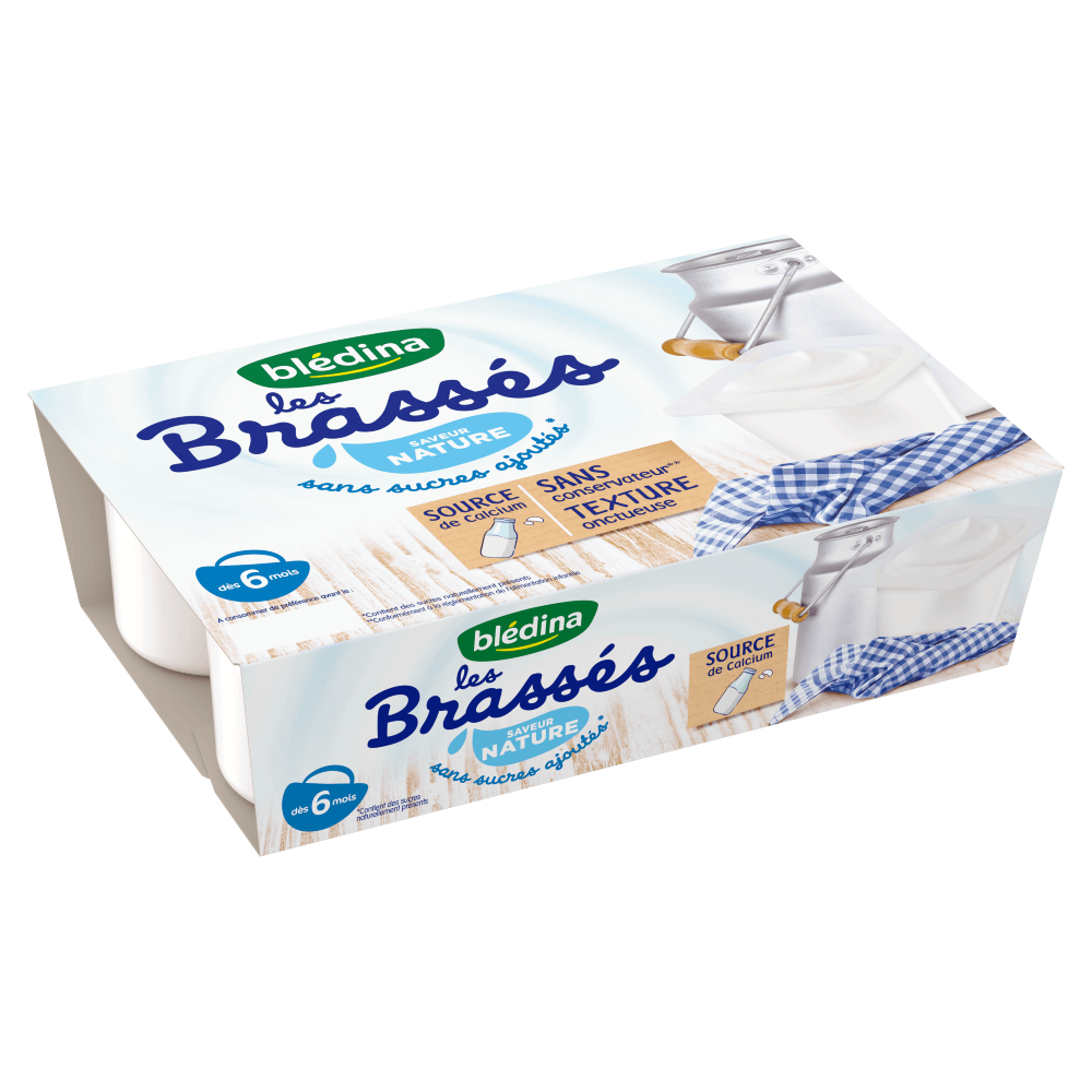 Les Brassés Nature sans sucres ajoutés - Lot x1 - Côté