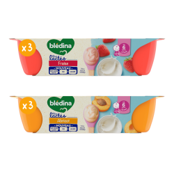Mini lactés Fraise et Abricot - Lot x6 - Face