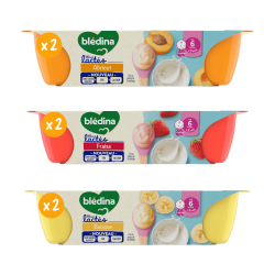 Mini Lactés - Lot Multi-variétés - Fraise, Banane & Abricot - Lot x6 - Face