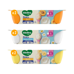 Mini Lactés - Lot Multi-variétés - Abricot, Nature & Banane x6 - Face