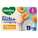 Mini Lactés Abricot - 6x55g - Face