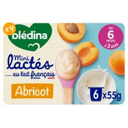 Mini Lactés Abricot - Lot x4 - Face
