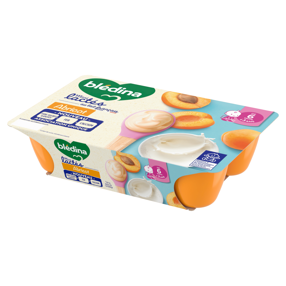 Mini Lactés Abricot - Lot x4 - Côté