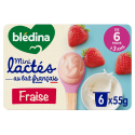 Mini Lactés Fraise - 6x55g - Face