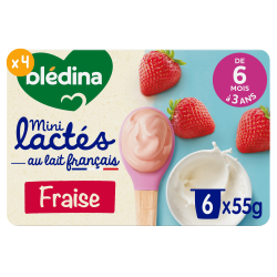 Mini Lactés Fraise - Lot x4 - Face