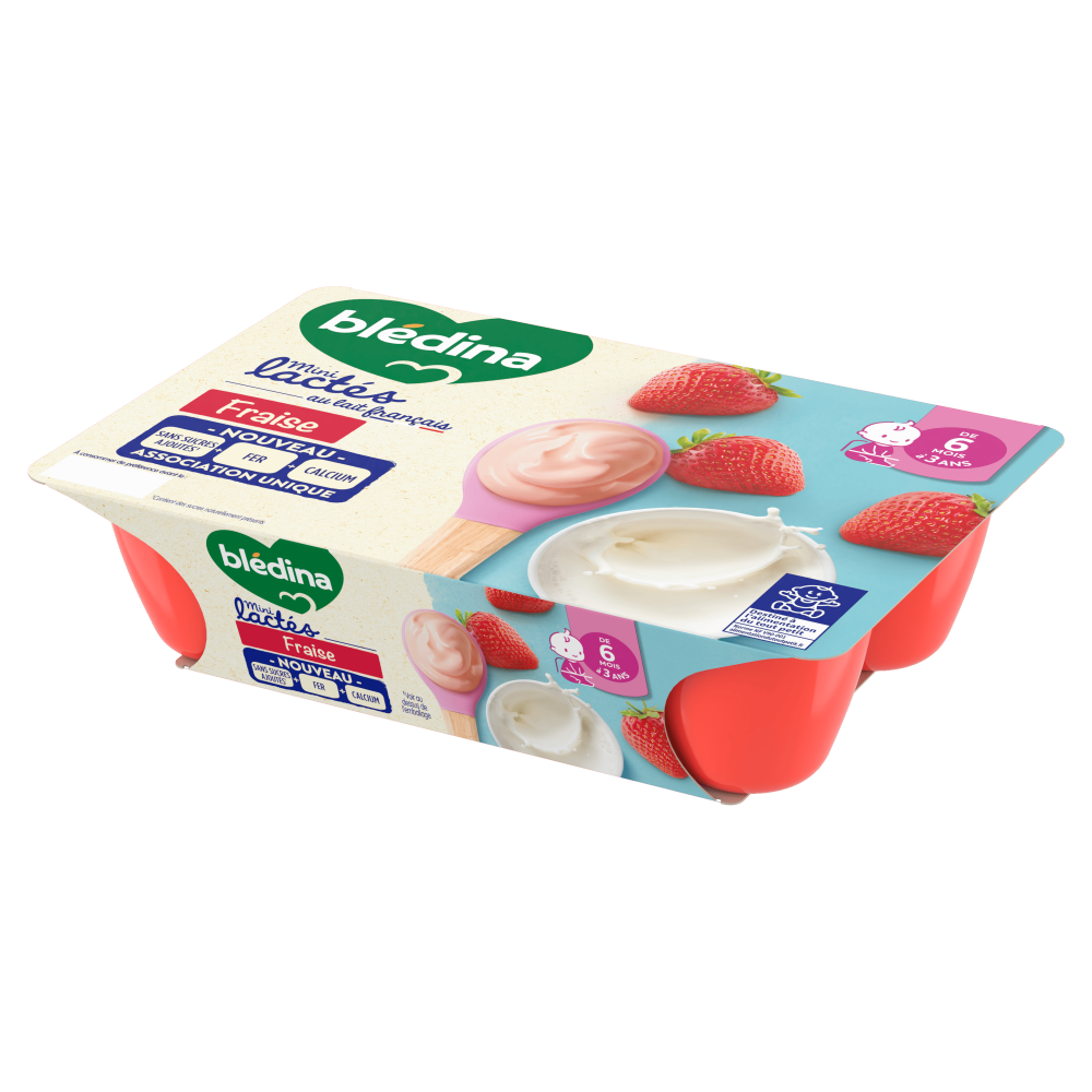 Mini Lactés Fraise - Lot x4 - Côté