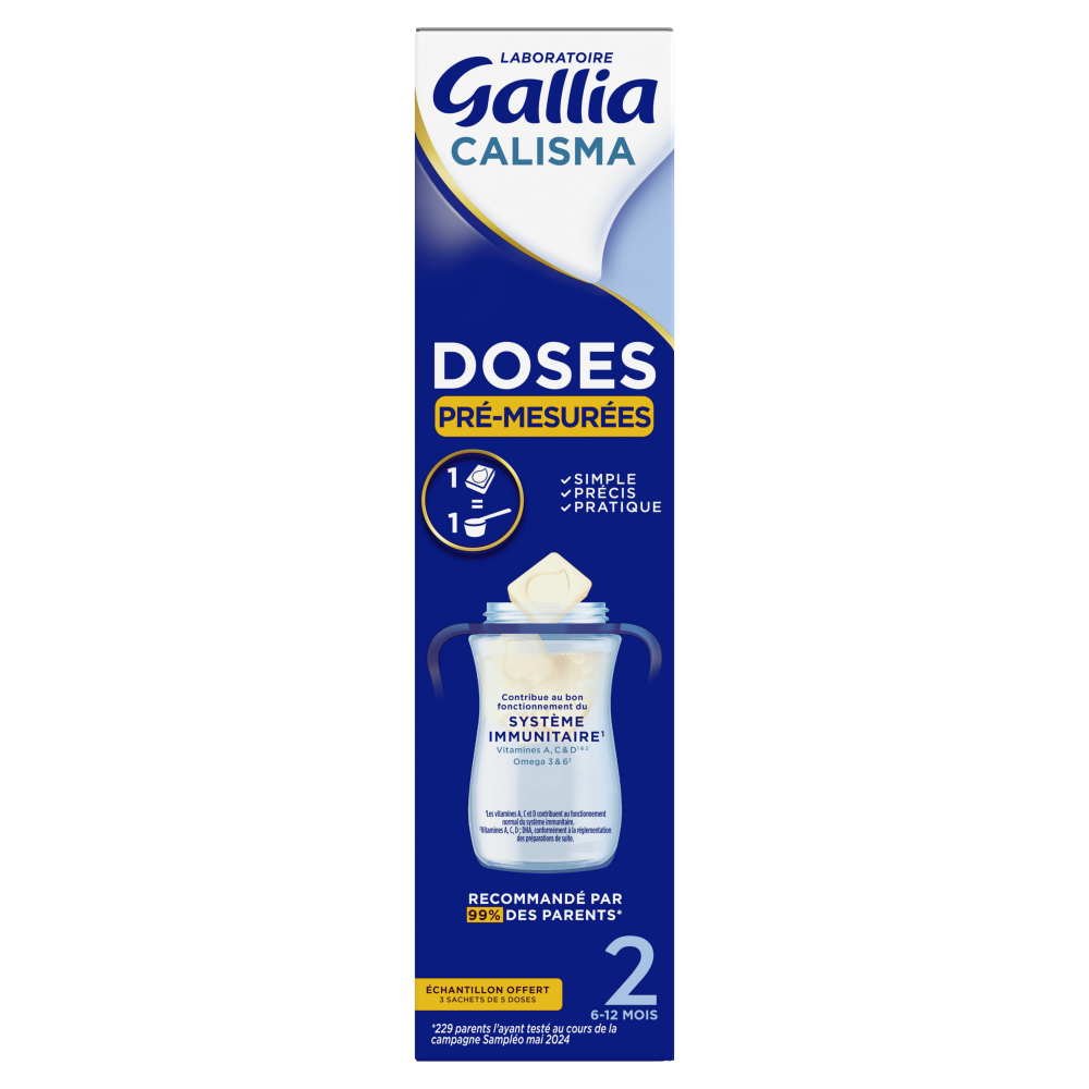 Doses Calisma Pré-mesurées 2ème âge Échantillon - Face