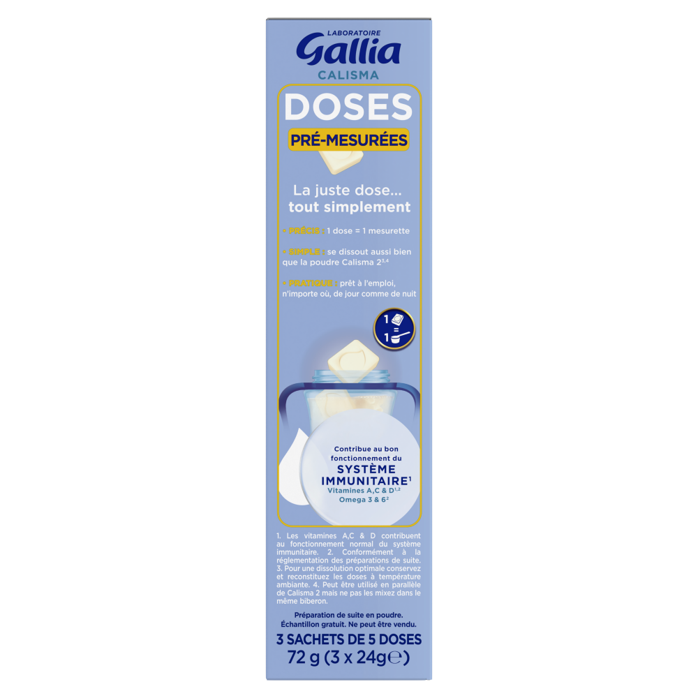Doses Calisma Pré-mesurées 2ème âge Échantillon - Dos