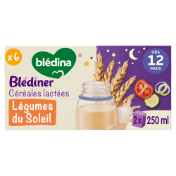 Blédîner - Briques Céréales Lactées Légumes du soleil - face