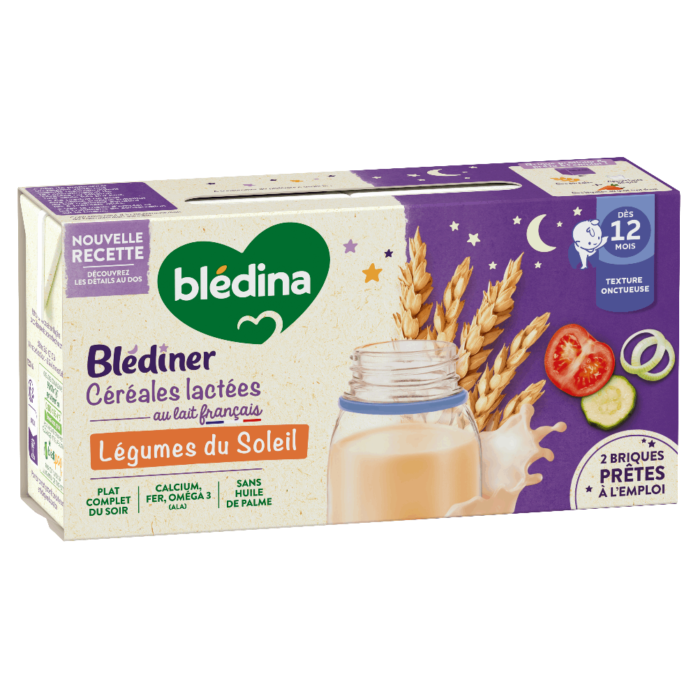 Blédîner - Briques Céréales Lactées Légumes du soleil - Profil
