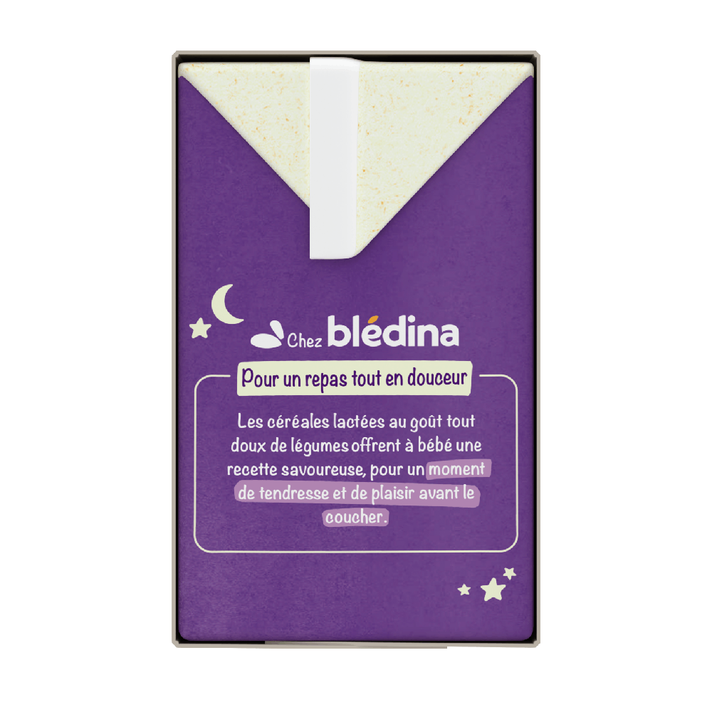 Blédîner - Briques Céréales lactées Carottes Petits pois - Côté