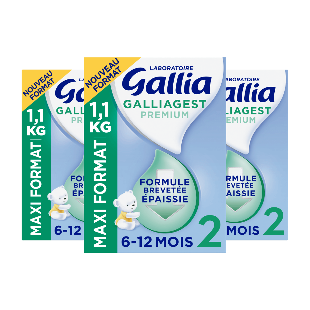 Galliagest Premium 2ème âge - Lait infantile - 1.1 kg - Lot x3