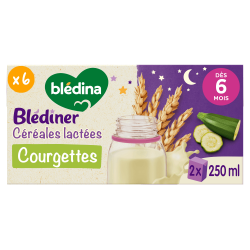 Blédîner - Briques Céréales lactées Courgettes - Lot x6