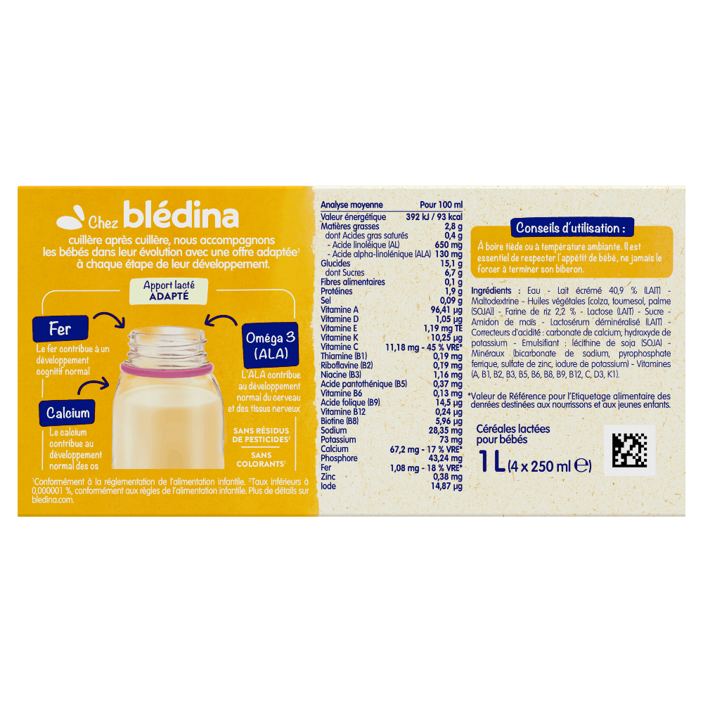 Blédidej - Céréales - Lot x 6 - Dos