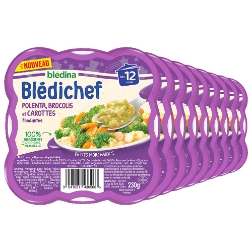 Pack Blédichef Polenta, brocolis et carottes fondantes