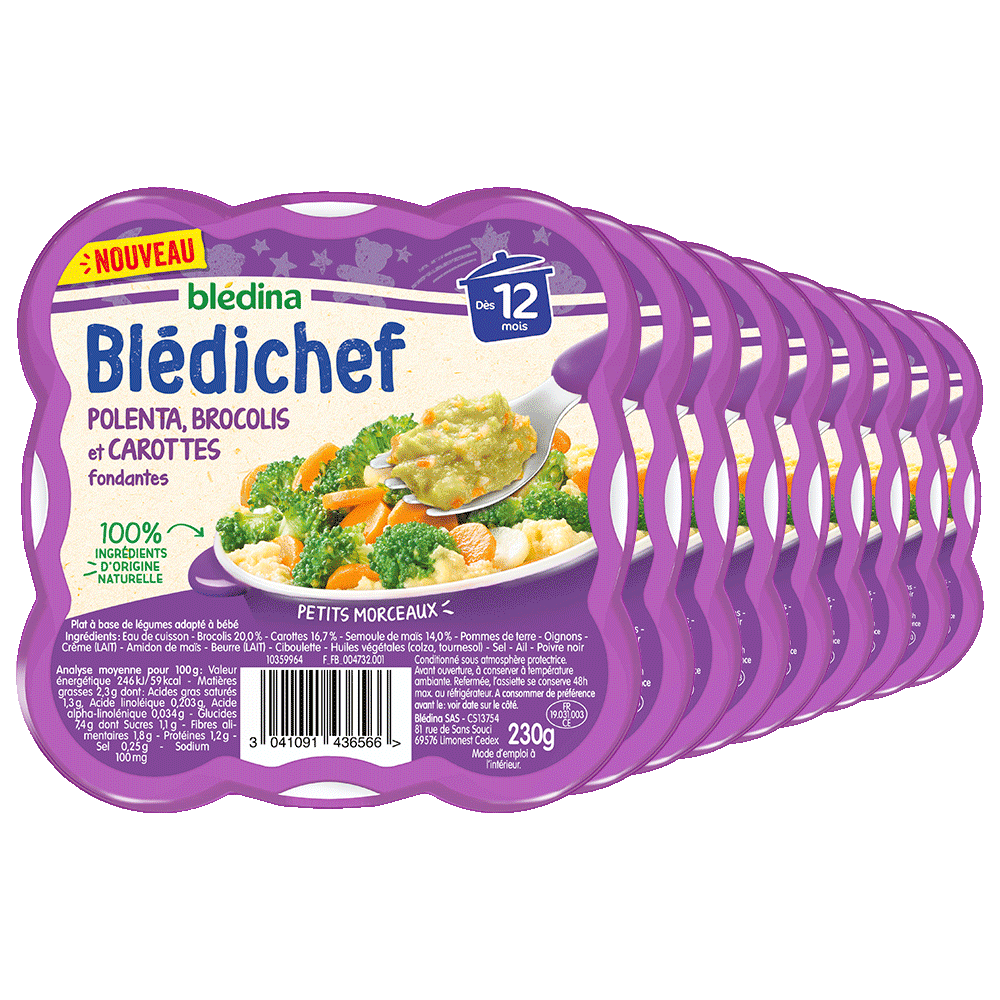 Pack Blédichef Polenta, brocolis et carottes fondantes