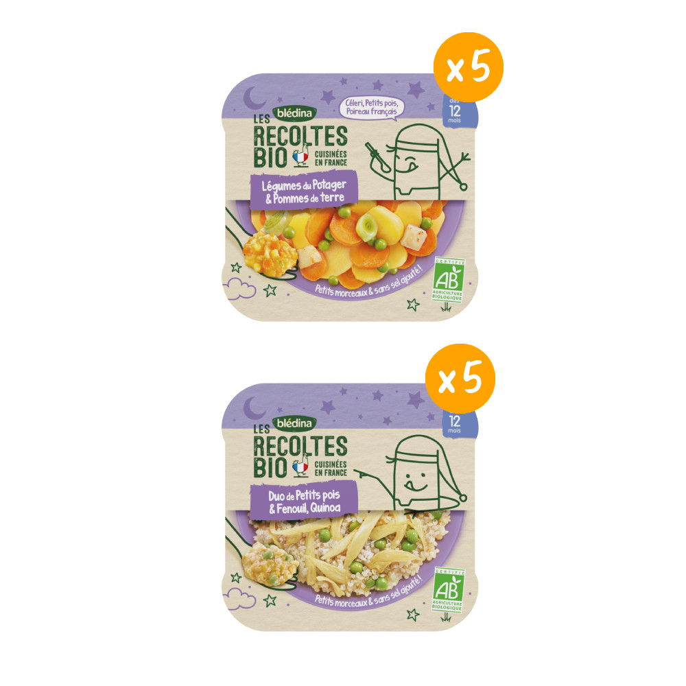 Les Recoltes Bio Legumes Du Soir Repas Bio Bebe Des 12 Mois