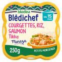 Blédichef - Courgettes, Riz, Saumon façon Tikka - 250g