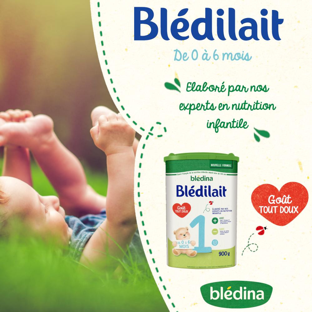Blédina Bledilait 1 Baby Powdered Milk 0-6 months 800g - Easypara