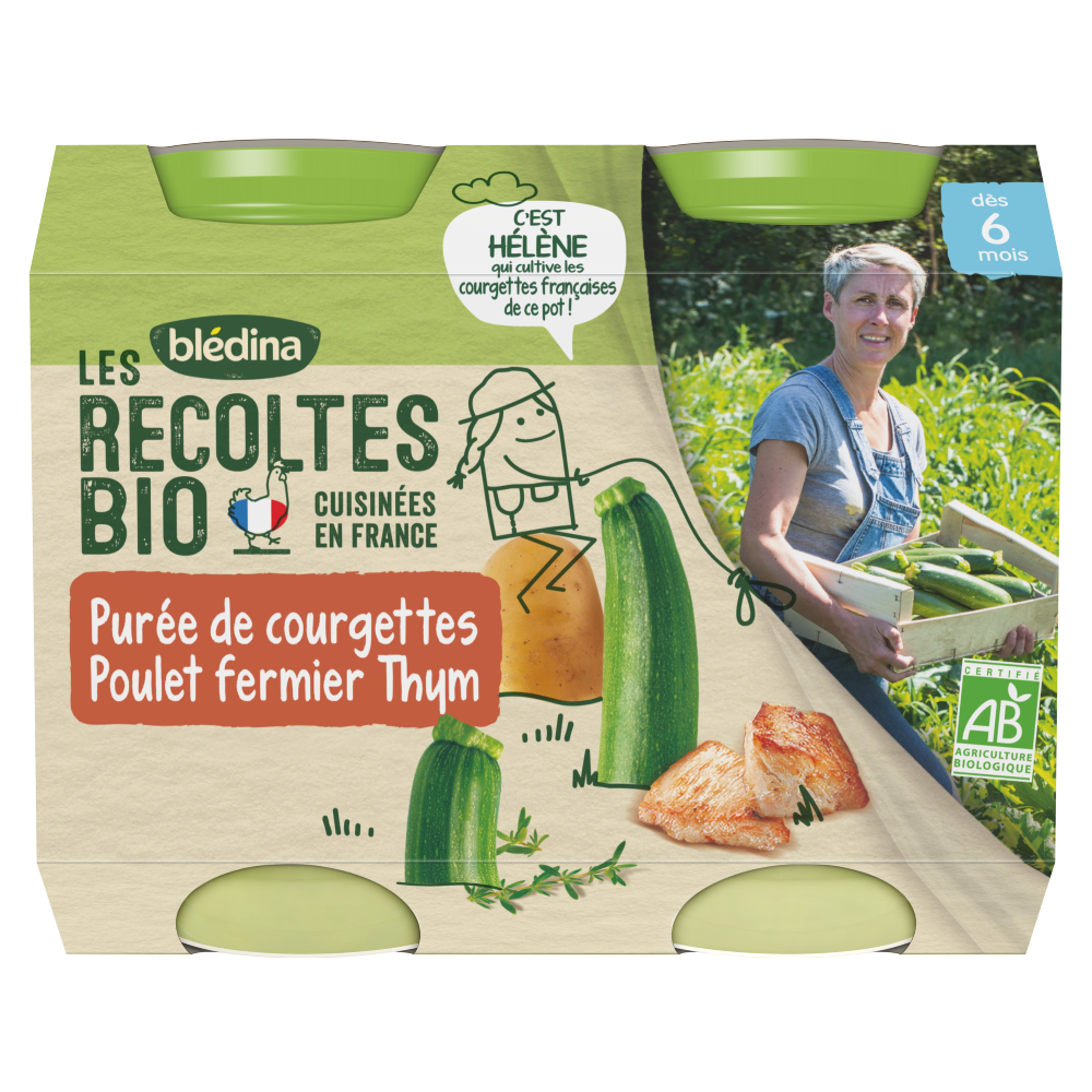 Petits pots Blédina - Jardinière de légumes Bœuf - Lot x 4