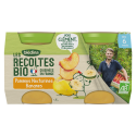 Les récoltes Bio - Pommes Nectarines Bananes 2x130g