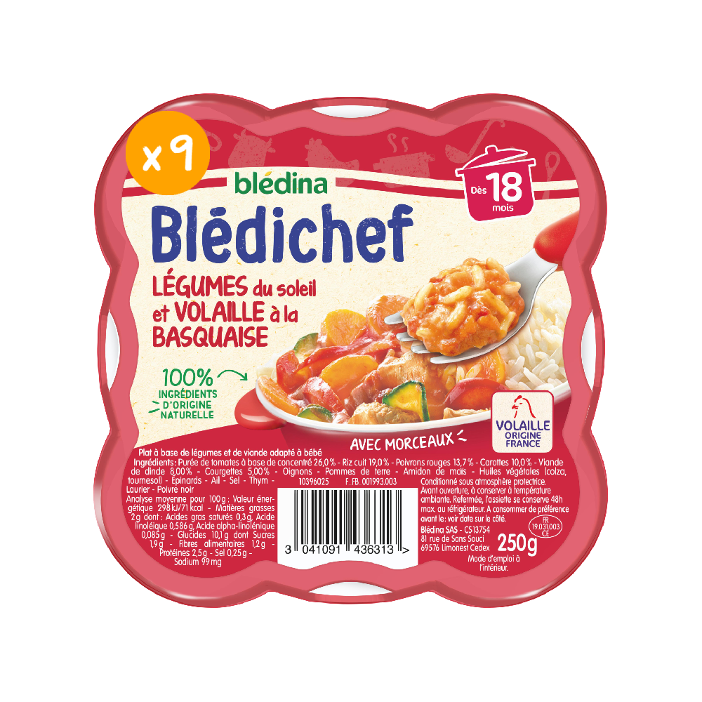 Blédina Blédichef Poultry 18 Months 2x230g
