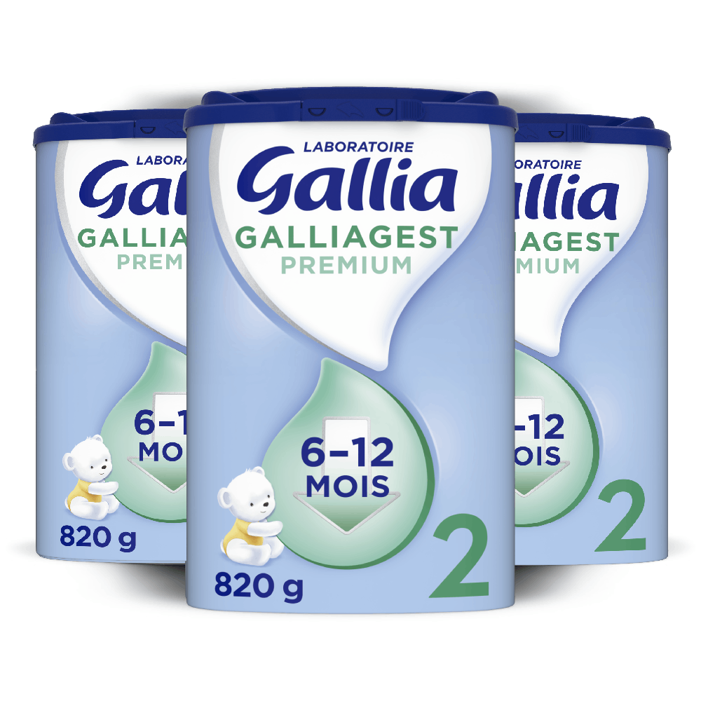 Galliagest Premium 2ème âge - 820g - Lait infantile - Lot x3