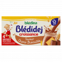 Blédidej Croissance - Choco-biscuité - 4x250ml