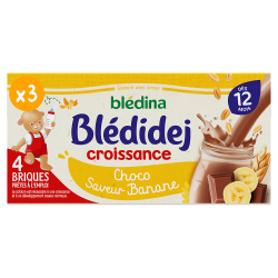 Blédidej - Croissance Choco saveur Banane - lotx3
