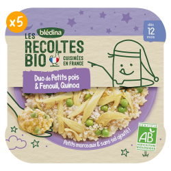 Les Récoltes Bio - Petits pois et Fenouil, Quinoa - Lot x5